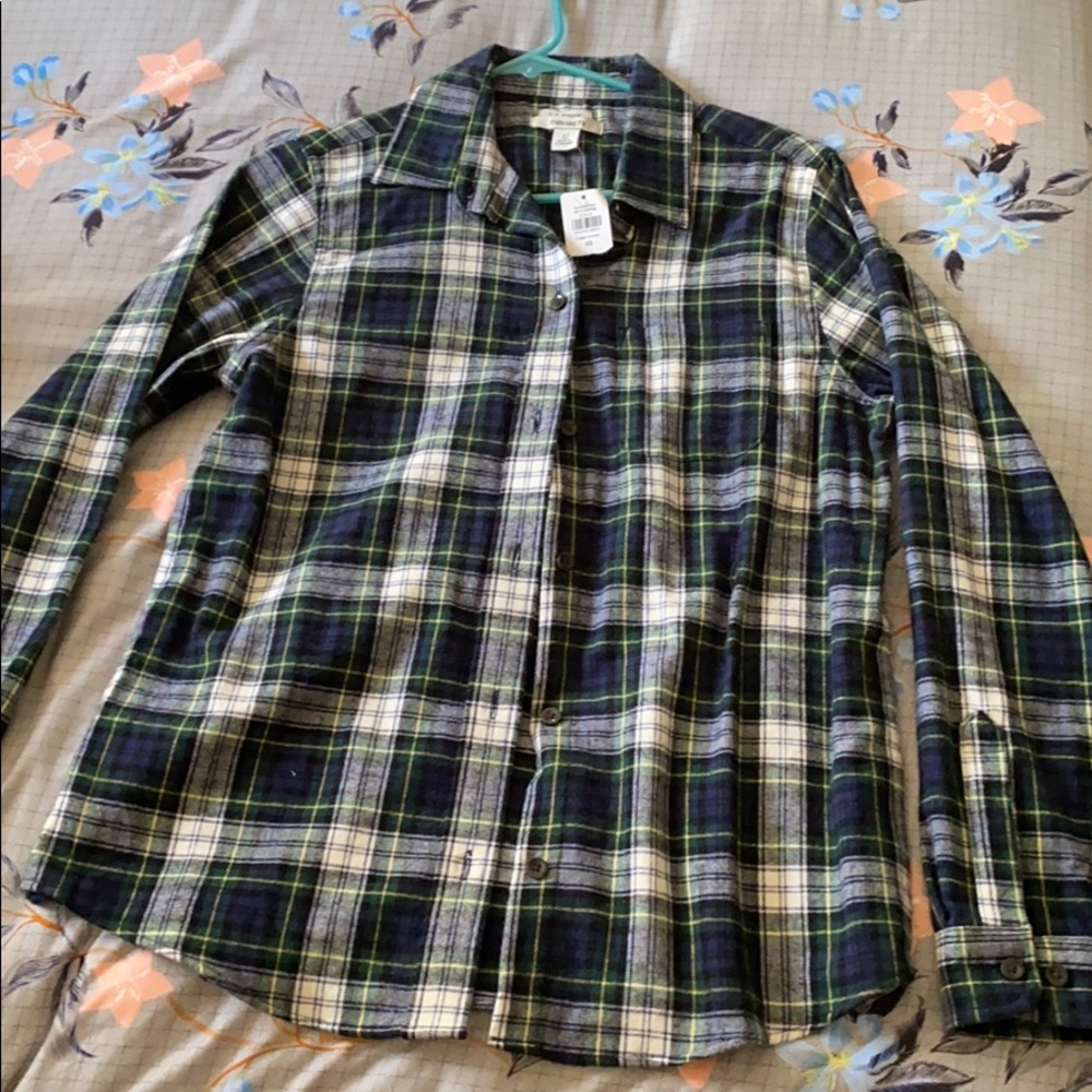 L.L. Bean Relaxed Fit XS Flannel
